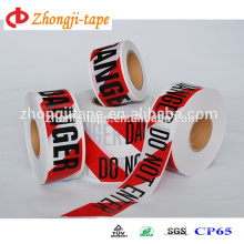 Good brand red/white pe warning tape made in china